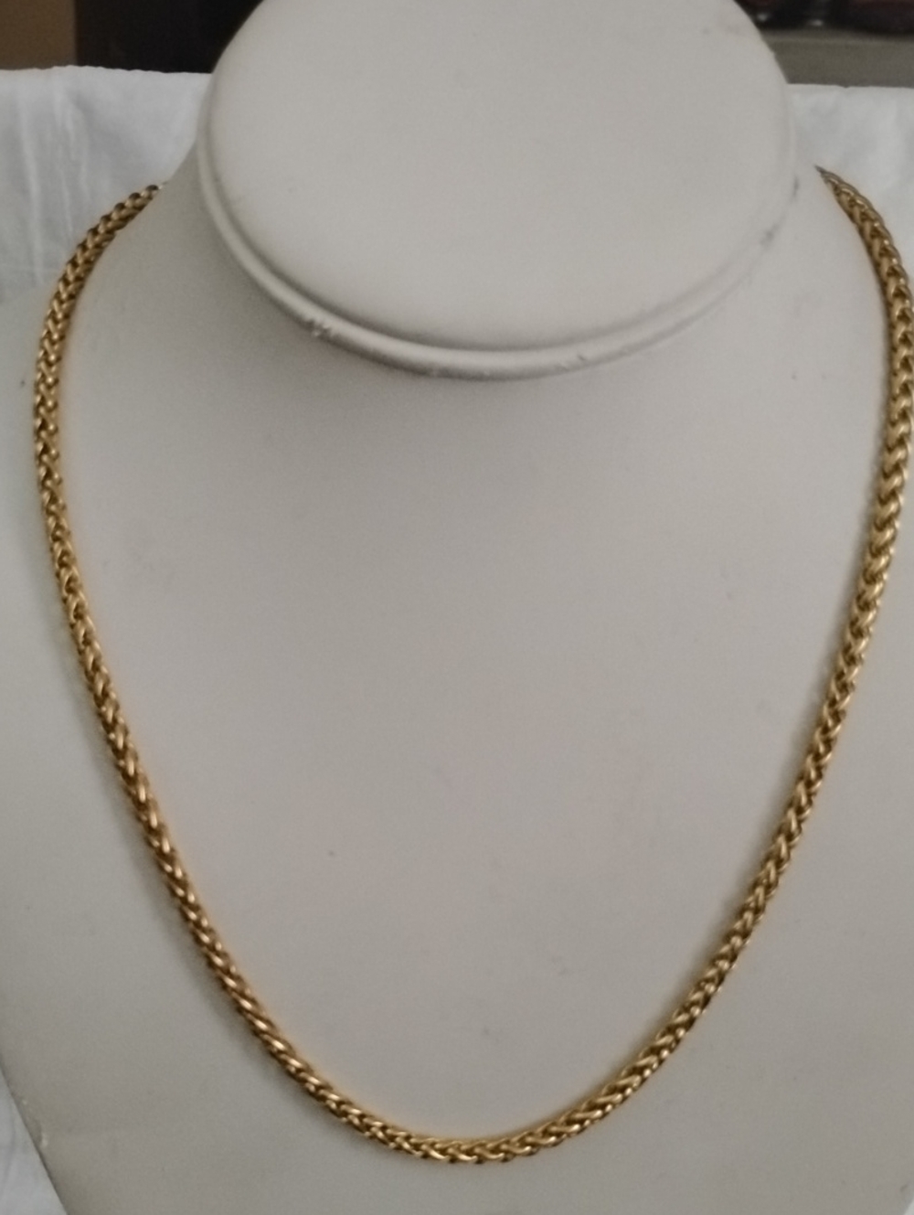 Elegant Wheat Chain Necklace 20"